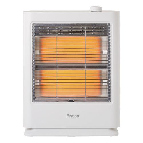 ブリッサ BDEM800WH 石英管電気ストーブ 800W 速暖Hot 暖かさ2段階切換 転倒OFFスイッチ搭載 ホワイト