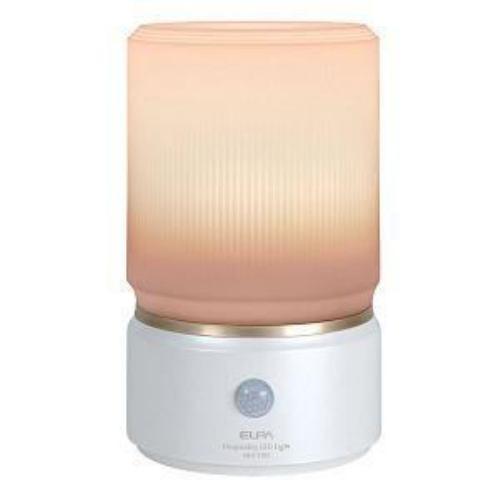 朝日電器 HLH-1202(PW) エルパ(ELPA)LEDナイトライト「もてなしのあかり」( 6W / 電球色 / 据置き型 )パールホワイト