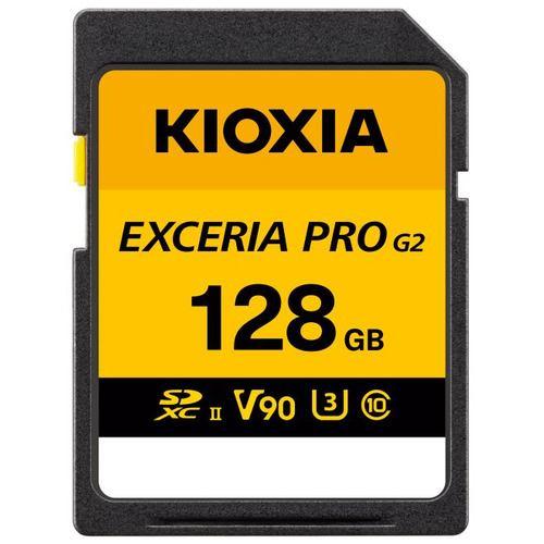 KIOXIA KSDXU-B128G SDXCカード 128GB Class10 UHS-II UHSスピードクラスU3 ビデオスピードクラスV90