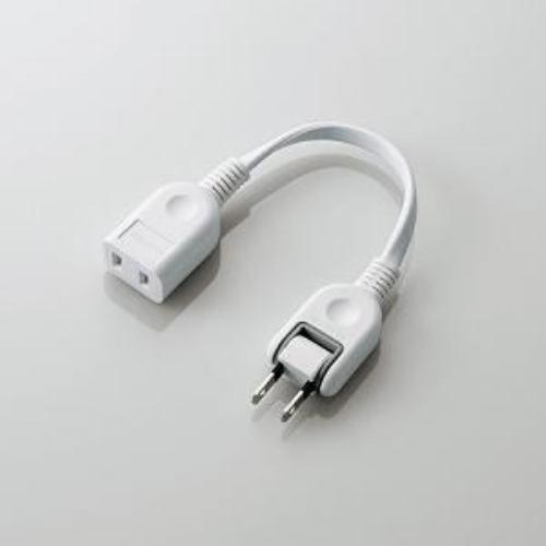 エレコム T-ADR1WH ACアダプタ用電源延長コード (0.1m /1個口)