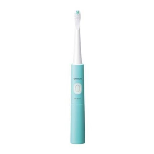 オムロン HT-B2160-G 音波式電動歯ブラシ 乾電池式 高速音波振動 グリーン
