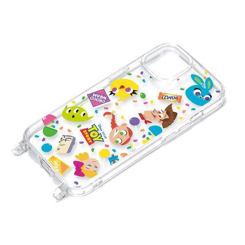PGA PG-D23APT18TOY iPhone15 ショルダーストラップホール付クリアハイブリッドケース Premium Style トイ・スト