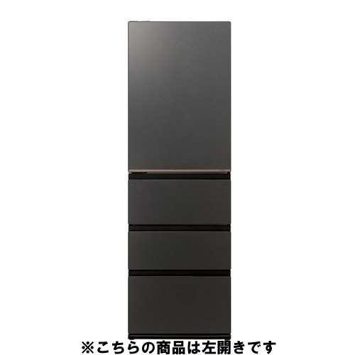 AQUA 冷蔵庫 452L 左開き 4ドア 幅59.5cm 大容量冷凍室 見える野菜室 鮮度保持LED AQR-VZA45AL(K) マットクリアブ