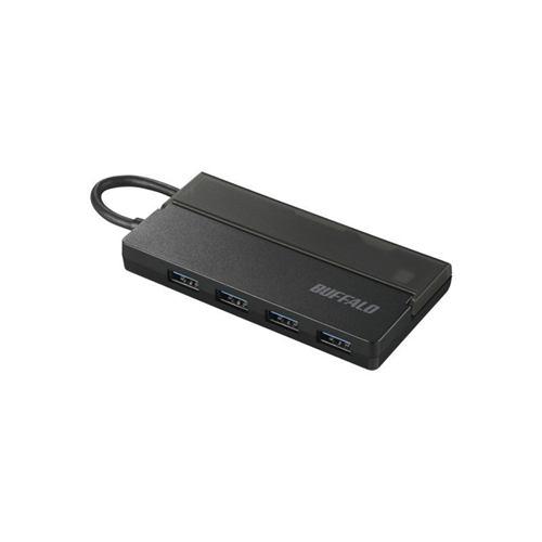 バッファロー BSH4U130C1BK USBハブ 4ポート ブラック