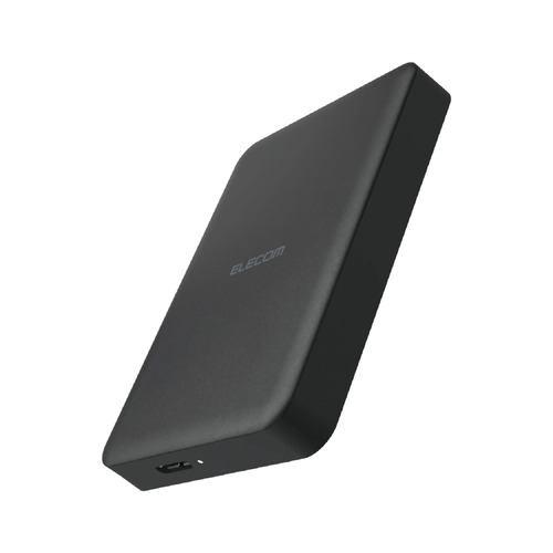 エレコム ELP-HTV020UBK テレビ録画 外付けHDD ポータブル 2.5インチ 2TB 静音ファンレス USB 3.2 Gen1(5Gbp