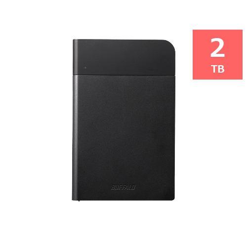 バッファロー HD-PZF2.0U3-BKA 耐衝撃&自動暗号化機能搭載 USB3.1(Gen1)/USB3.0 ポータブルHDD 2TB