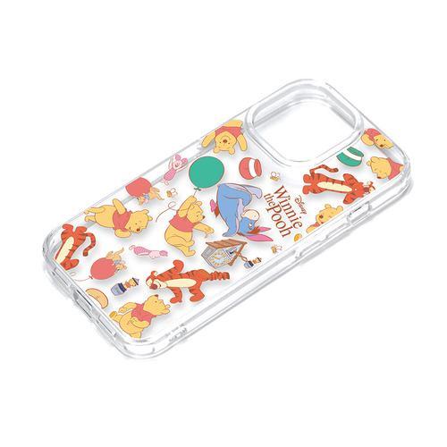 PGA PG-D23BPT12POO iPhone15Pro クリアハイブリッドケース Premium Style くまのプーさん PGD23BPT