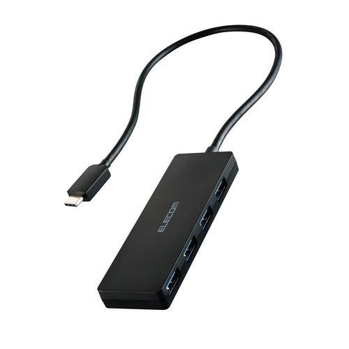 エレコム U3HC-H041BK USBハブ 5Gbps対応 Type-C 4ポート バスパワー専用 Windows・mac対応 ブラック