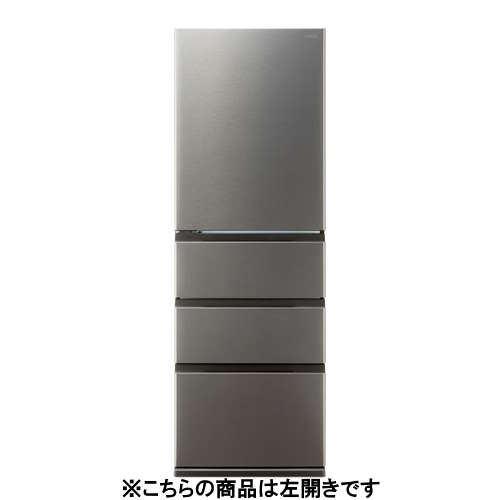 AQUA 冷蔵庫 362L 左開き 4ドア 幅60cm 大容量冷凍室 省エネ設計 AQR-36AL(DS) シルバー系