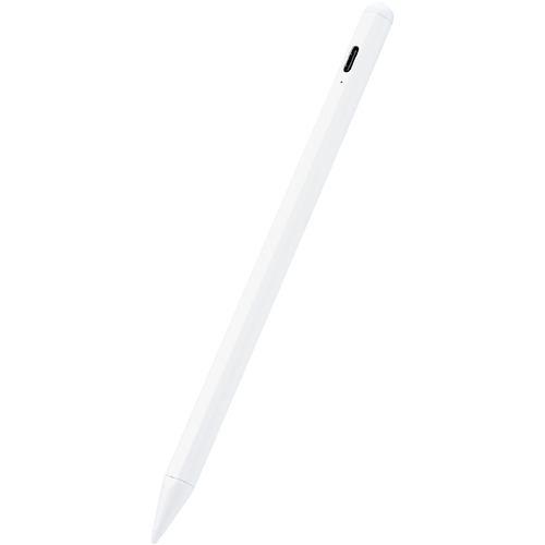 エレコム P-TPACSTAP05WH タッチペン/充電式/iPad専用/パームリジェクション対応/ペン先交換可能/ホワイト PTPACSTAP05