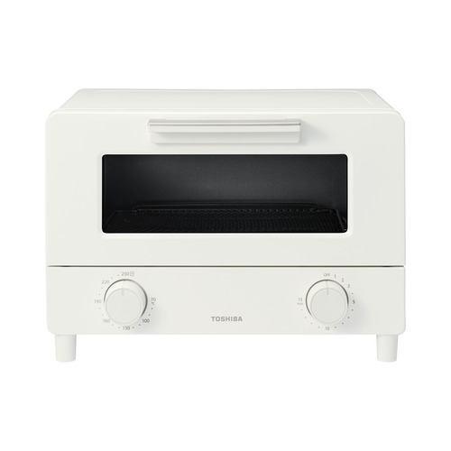 東芝 HTR-W5(W) オーブントースター 黒鉛素材ハイスペックヒーター搭載 ミルキーホワイト
