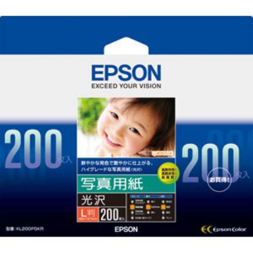 エプソン KL200PSKR 【純正】写真用紙 光沢(L判/200枚)