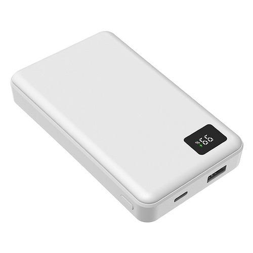 OSMA LFPUC100D-CCWH リン酸鉄モバイルバッテリー 10.000mAh PD20W デジタル表記機能付 ホワイト