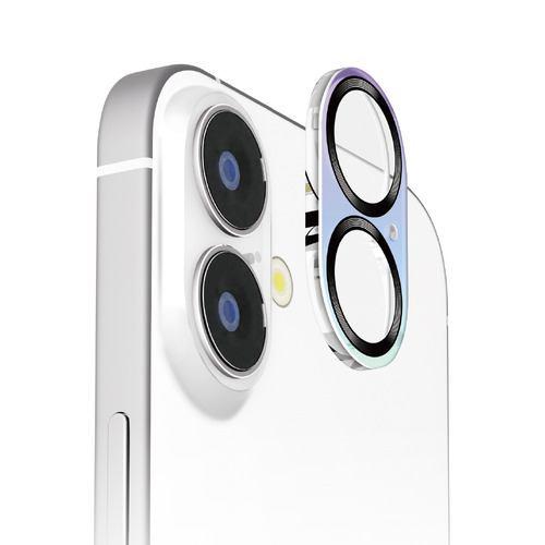 PGA PG-24ACLG12BK iPhone 16/16 Plus用 カメラフルプロテクター [オーロラ/ブラック] Premium Style