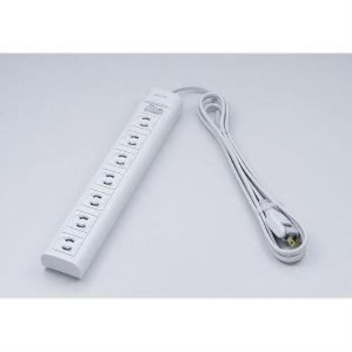 朝日電器 ELPA(エルパ) OAマルチタップ 【7個口 /2m】 WBN-S7202B(G)