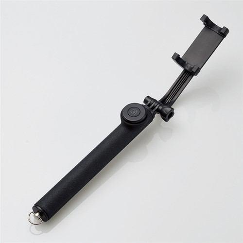エレコム P-SSB01RBK Bluetooth自撮り棒(1m/回転ホルダータイプ) ブラック