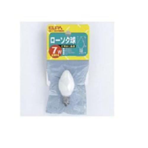 ELPA G-1107H(W) ローソク球 7W E12 ホワイト