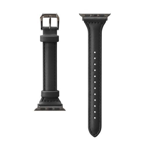 PGA PG-AW41PU01BK Apple Watch 41/40/38mm用 PUレザーバンド ブラック