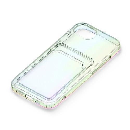 PGA PG-25KCTP02AR iPhone 16e用 クリアポケットケース オーロラ