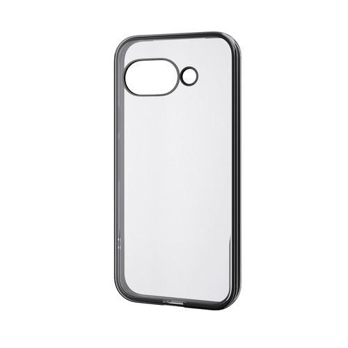 エレコム PM-P251UCTMBK Google Pixel 9a ケース ソフト カバー カメラレンズ保護設計 ワイヤレス充電可 メタリックブラ