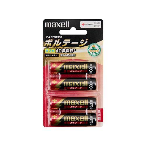 マクセル 【単3形】アルカリ乾電池「ボルテージ」(4本入り) LR6-T-4B