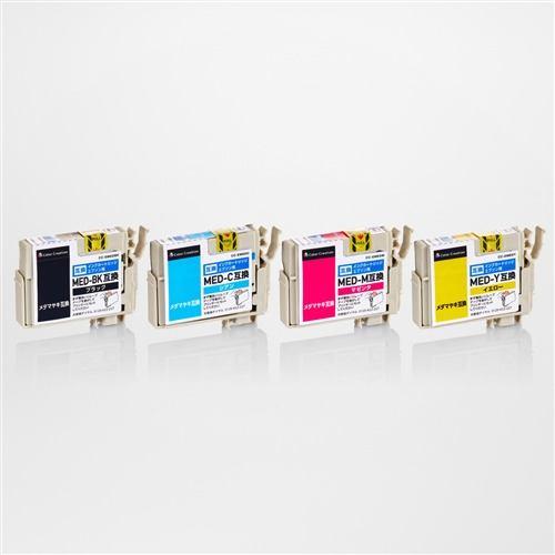 カラークリエーション CC-EMED-4PK EPSONメダマヤキ 互換インクカートリッジ MED-4CL 対応【 EW-456A EW-056A 