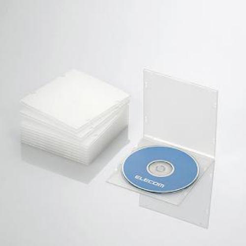 エレコム CCD-JPCS10CR Blu-ray/DVD/CDケース(スリム/PP/1枚収納/10パック) クリア