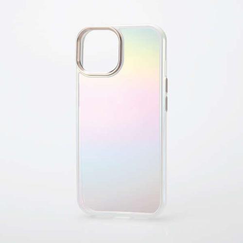 エレコム PM-A23AHVCAWH iPhone 15 ハイブリッドケース オーロラ &me PMA23AHVCAWH