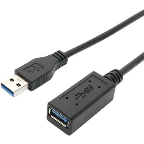 ミヨシ USB-EXM302/BK USB3.0延長ケーブル マグネットタイプ 2m ブラック