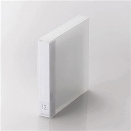 ケース エレコム CD DVD CCD-FS12CR DVD/CD用ディスクファイル 12枚収納 クリア