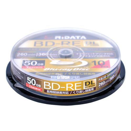 RiDATA 繰り返し録画用BD-RE(DL) 10枚パック (スピンドル) BDRE260PW2X10SPA