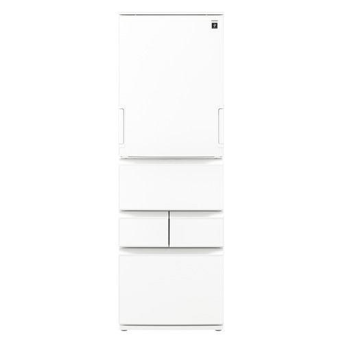シャープ 冷蔵庫 408L 5ドア 幅60cm どっちもドア プラズマクラスター シャキット野菜室 節電25モード SJ-XW41R ホワイト系