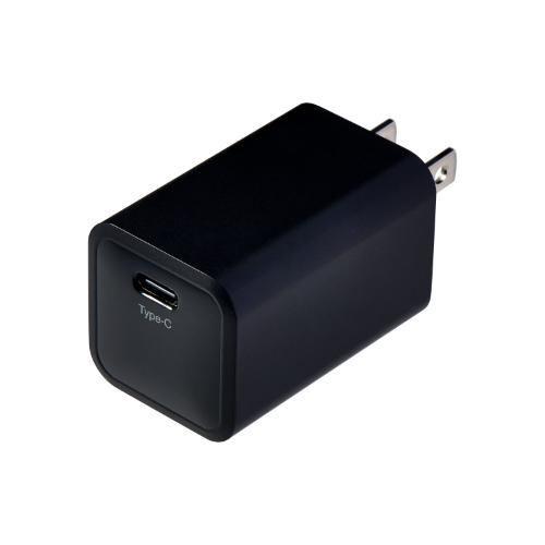 ELPA UCC16BBK 電源アダプター USB Type-Cポートx1 PD対応 最大65W出力 GaNチップ採用 スリム設計 ブラック