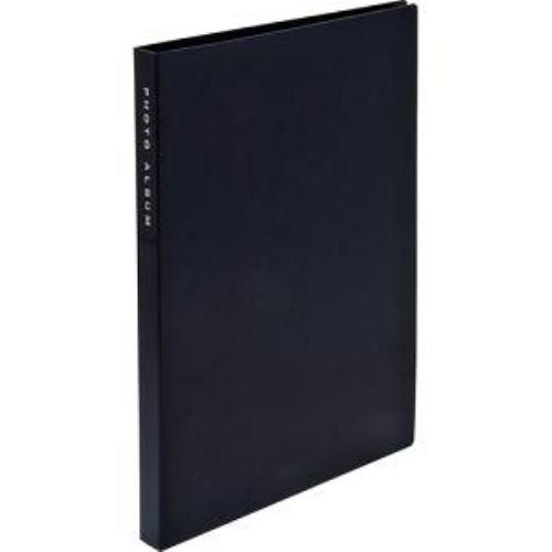 ナカバヤシ KG判 超透明ポケットアルバム(ブラック) 80枚 CTPKG-80-BK