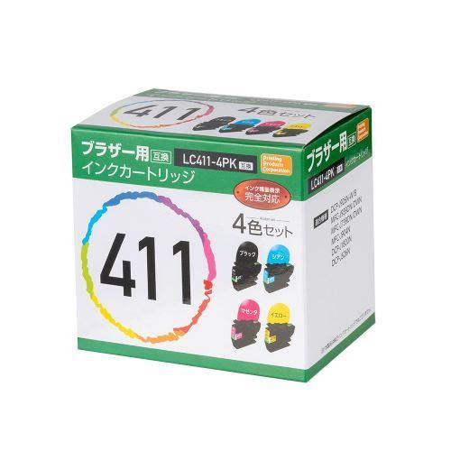 PPC PP-YBLC411-4P ブラザー用互換インク(4色セット)