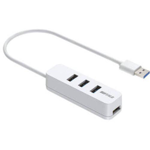 BUFFALO BSH4U320U3WH USBハブ ホワイト