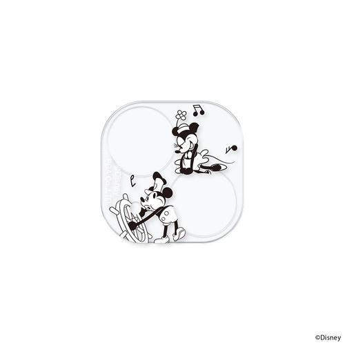 PGA PG-D23ACLG11MKY iPhone 15/15 Plus/14/14 Plus用 カメラフルプロテクター [蒸気船ウィリー]