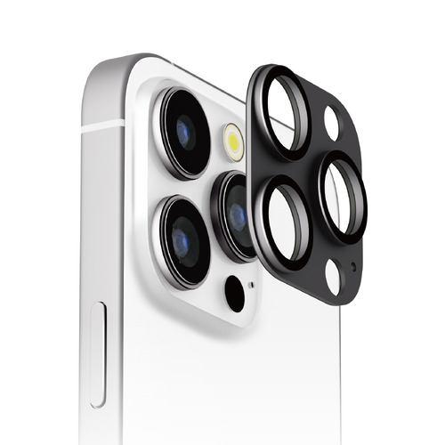 PGA PG-24BCLG17BK iPhone 16 Pro/16 Pro Max用 カメラフルプロテクター [アルミ/ブラック] Premium