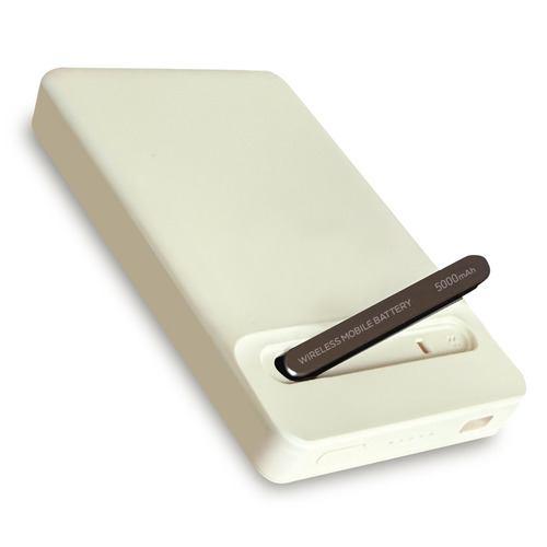 OSMA SSLC2W50-CCOW 準個体電池ワイヤレスモバイルバッテリー 2ポート USB PD対応 5000mAh ホワイト