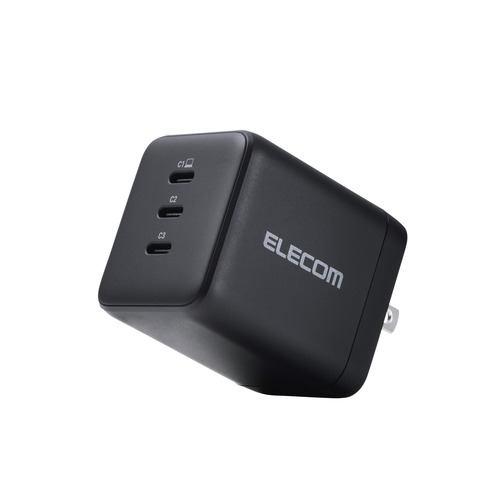 エレコム MPA-AC113100BK 充電器 PD 100W USB-C×3 GaN II採用 折りたたみ式プラグ MacBook スマホ・タブレ