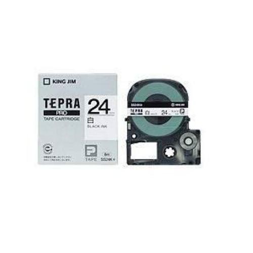 白ラベルテープ 「テプラPRO」(白テープ/黒文字/24MM幅) SS24K