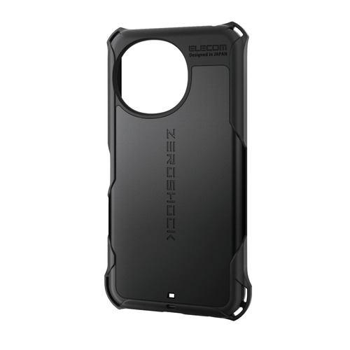 エレコム PM-S253ZEROBK AQUOS sense10 ( SH-53F ) ケース ハイブリッド カバー ZEROSHOCK ブラック