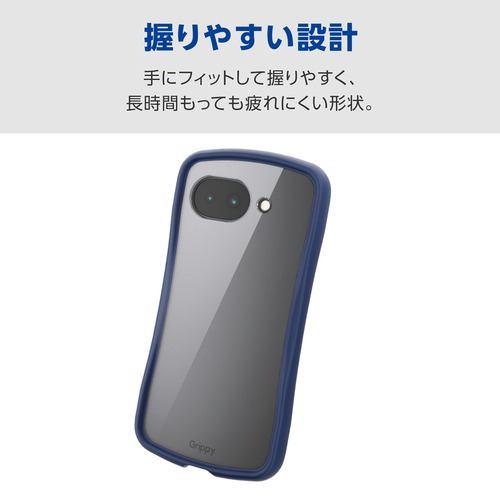 エレコム PM-P261GRPFCKNV Google Pixel 10a ケース ハイブリッド カバー 衝撃吸収 ストラップホールシート付 Gri
