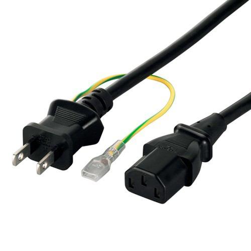 バッファロー 電源ケーブル 3ピンソケット(メス)⇔2ピンプラグ(オス) 2.0m ブラック BSACC0620BKA