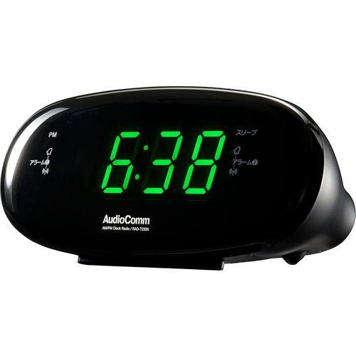 オーム電機 RAD-T230N AM/FMクロックラジオ ブラック RADT230N