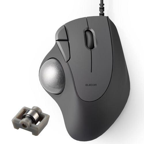 エレコム M-IT11URBK 有線トラックボール IST 5ボタン ベアリングモデル ブラック