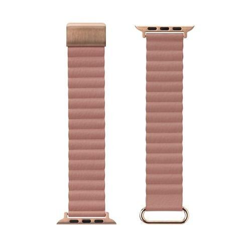 PGA PG-AW49MG05PK Apple Watch 49/45/44/42mm用 PUレザーマグネットバンド ピンク