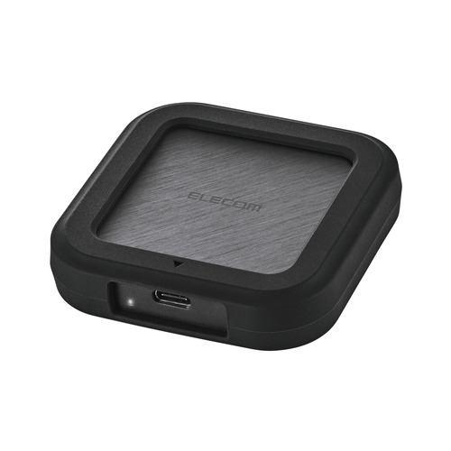 エレコム ESD-EHC1000GBK USB4 40Gbps対応 外付けポータブルSSD 1TB 最大読込3000MB/s ブラック