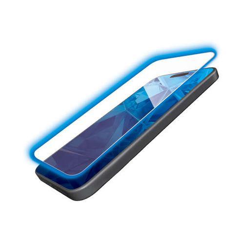 エレコム PM-A23CFLGOBL iPhone 15Pro ガラスフィルム ゴリラ 0.21mm 高透明 ブルーライトカット PMA23CFLG