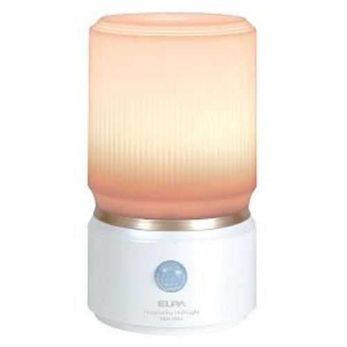 朝日電器 HLH-1201(PW) エルパ(ELPA)LEDナイトライト「もてなしのあかり」( 3W / 電球色 / 据置き型 )パールホワイト